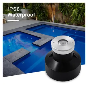 IP68 waterproof recessed Pond Lamp 1W 2W 3W 12V Mini Led Underwater 3W DMX RGB led Swimming Pool Spot Light