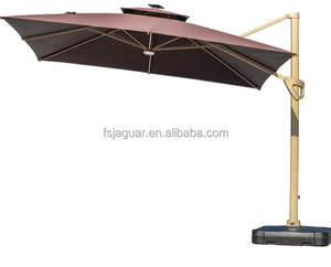 Parasol carré résistant au vent et imperméable avec base remplissable pour café, terrasse, hôtel et bistro en plein air - Product Image 6