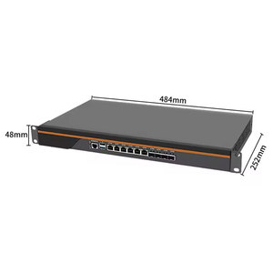 Firewall Rack <span class=keywords><strong>1U</strong></span> OEM avec Processeur Intel Atom C3000 C3758 C3808 C3958, Routeur Logiciel Pfsense 4x10GE, 6 ports LAN et 4 ports SFP - Product Image 5