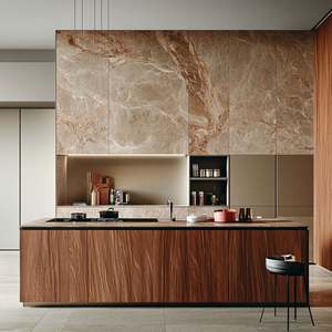 Juegos de Gabinetes de Cocina Modernos Estilo Shaker de Madera Maciza de Fábrica de Gabinetes, Estructura de MDF, Acabado de Puerta de PVC, Incluye Fregadero, Listo para Armar - Product Image 1