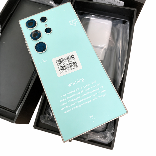 Factory Price S25 Ultra Dual Sim Unlocked Big Screen Phone Global Language LTE Cellular Smartphone Built-in Pe