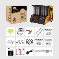 Limpiador y Probador de Inyectores de Combustible Ultrasónico AUTOOL CT200, Compatible con 110V/220V, con Panel en Inglés, Máquina de Limpieza CT200 12V