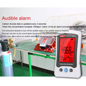 Moniteur de qualité de l'air UNI-T A37, détecteur numérique de dioxyde de carbone, 400ppm~5000ppm, compteur de CO2, détection par principe NDIR, capteur de CO2 L55 - Product Image 2