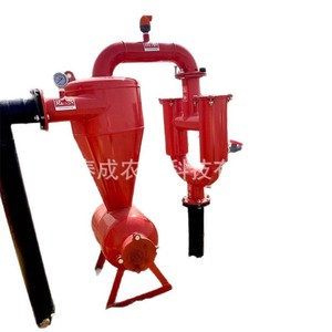 Filtro de disco para sistema de riego agrícola con diseño de doble malla, material PP, color rojo - Product Image 1