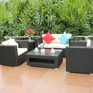 Modern Design Tuinmeubelen Bistro Set Rieten Stoel Hot Koop Iron Outdoor Rotan Sofa Set Meubels