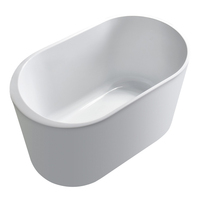 Petite baignoire autoportante en acrylique pour adultes, baignoire autoportante ovale pour enfant 80/90/100/110/120cm