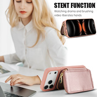 Étui portefeuille bandoulière en cuir PU pour iPhone 18 Pro Max 17 Air 18 17 avec fentes pour cartes – Tendance et Pratique