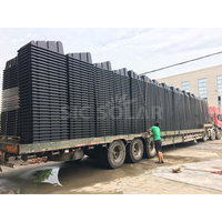 Support de système de montage solaire en plastique solaire populaire en Europe lesté pour système de toit plat Supports de montage de godet en plastique