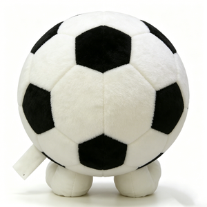 Peluche de balón de fútbol personalizado, personaje de peluche de fútbol, muñeco de peluche de fútbol que mueve la ceja, peluche antropomórfico de balón de fútbol - Product Image 2