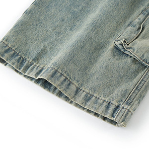 <span class=keywords><strong>Jeans</strong></span> Cargo Vintage Casual da Uomo Personalizzati, Vita Media, Lavaggio Chiaro, Motivo Uniforme, Tessitura a Maglia, Primavera/Autunno/Inverno, <span class=keywords><strong>Tasche</strong></span> <span class=keywords><strong>Laterali</strong></span> - Product Image 2