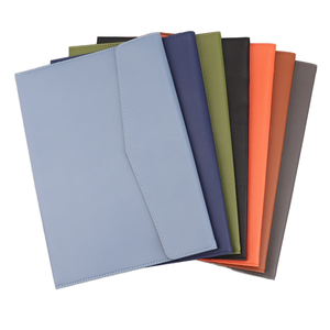 Carpeta de Documentos de Cuero PU A4, Bolsa de Archivo de Negocios con Cierre de Solapa, Logotipo Personalizado, Organizador de Portafolio de Oficina - Product Image 1