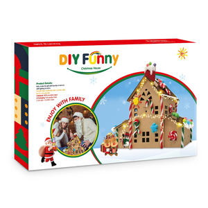 Juguetes Creativos de La Ciudadela Victoria, Modelo 3D, Casas de Navidad de Papel, Juguete con Caja de Regalo - Product Image 3