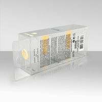 Boîte d'emballage multifonctionnelle en PVC transparent entièrement personnalisable avec logo sur mesure, en matériaux recyclés, pour rouge à lèvres et crème pour les yeux, vente en gros