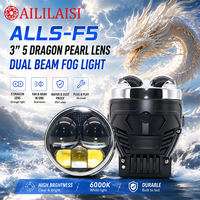 Phares antibrouillard LED 3 pouces Dragon Ball Light à 5 lentilles, projecteur laser, faisceau de conduite pour voitures, lampe avant 6000K, modification de phare pour BMW