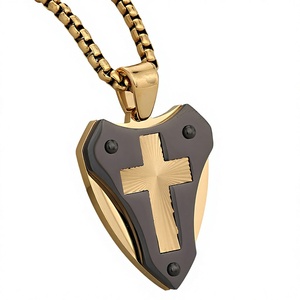 Kalung Liontin <span class=keywords><strong>Pria</strong></span> Bahan Stainless Steel Merk Eropa Amerika Asli Model Trendi dengan Liontin Bergaya Mekanik - Product Image 1