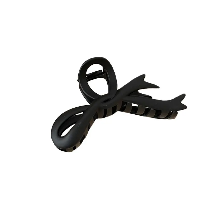 Bow Shape Nhựa Matte Lớn Claw Clip Chất Lượng Cao Thanh Lịch Cho Tóc Dày Bán Buôn Kẹp Tóc Claw Clip Cho Phụ Nữ