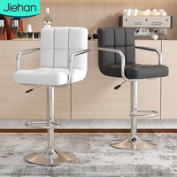 Prix de gros attractif, nouveau design, mobilier de salon, magnifique tabouret de bar moderne en cuir blanc de luxe léger pour la maison