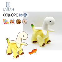 Jouet en peluche dinosaure banane personnalisé UYEAH CE/EN71/ASTM/CPC/GRS, taille sur mesure, peluche douce, poupée en peluche, cadeau pour enfants
