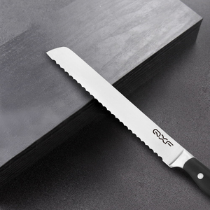 QXF, gran oferta, cuchillo de pan dentado de <span class=keywords><strong>8</strong></span> pulgadas de acero inoxidable, cuchillo para tostadas, cuchillo para cortar pan con mango de ABS - Product Image 2