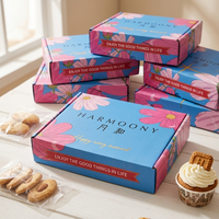 Boîtes à Donuts et Biscuits Ondulées Personnalisées Imprimées en Gros, Revêtement UV, Gaufrage, Lamination Mate, Matériaux Recyclés, Emballage Alimentaire