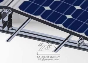 Systèmes de montage de toit lesté solaire YZ Supports de montage Pv solaires au sol Système de montage solaire ouest-est en aluminium - Product Image 5