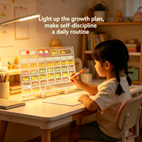 Nouvelle arrivée, tableau à dessin LED personnalisé OEM, tableau lumineux pour peinture et écriture DIY, 30*20cm avec 7 marqueurs de couleur, lumière LED nocturne