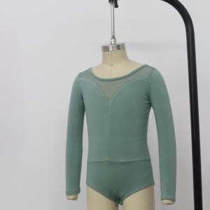 Pakaian dansa latihan balet <span class=keywords><strong>leotard</strong></span> pakaian balet senam profesional pakaian tari anak perempuan dasar katun balet ketat - Product Image 4