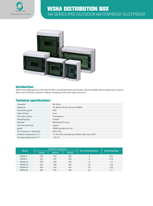 Aisha — boîte de jonction électronique étanche IP65, boîte de Distribution, 24 voies, étui de jonction électronique pour <span class=keywords><strong>disjoncteur</strong></span> - Product Image 4