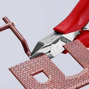 KNIPEX - 77 41 115 Tête de coupe diagonale électronique polie, poignées avec couvercles en plastique antidérapants, tête pointue - Product Image 2