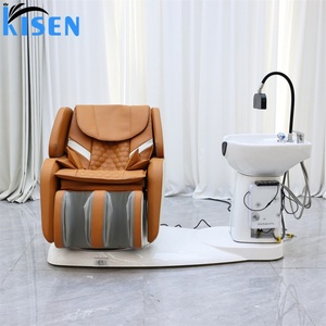 KISEN Lit de lavage de cheveux électrique inclinable pour salon, avec fonction spa japonais, pour salon de coiffure - Product Image 3
