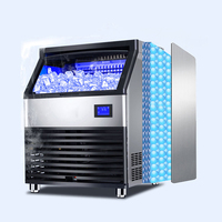 Machine à glaçons commerciale avec compresseur, haute productivité, design compact pour bars et commerces de boissons