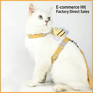 Set Pettorina e Guinzaglio per Gatti - Imbracatura a I Regolabile Anti-Fuga, Traspirante e Morbida per Gatti da Esterno - Product Image 5