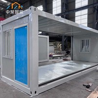 Maison temporaire modulaire pliable de type Z de 20 pieds, conteneur maritime en acier pliable, mini-maison en stock, directement de l'usine