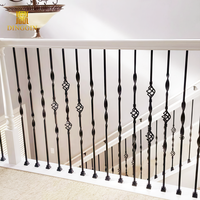 Fabricant de balustres en fer à double panier, poteaux de balustrade métalliques pour escaliers intérieurs, escaliers en colimaçon et clôtures de balcon forgées