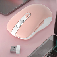 Mouse Multi-Warna Dual-Mode Baru, Laris Manis di Pasar Internasional, Mouse Nirkabel BT Isi Ulang, untuk Laptop, Kantor, Gaming, Senyap, 6-Tombol, 10m