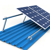 Pince de fixation pour panneau solaire AL6005-T5 anodisée, support de montage PV pour toiture en tôle pour toitures commerciales et industrielles