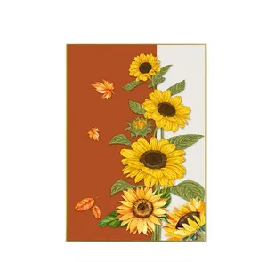 2024 New Design Modern Sunflower Canvas Painting Wall Decor For Home