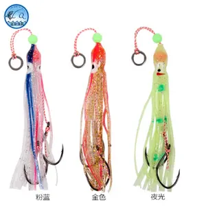 5 pcs/बैग 5-15cm नरम प्लास्टिक चमक मछली पकड़ने ऑक्टोपस स्कर्ट Lumo Squids स्कर्ट मछली पकड़ने के आकर्षण व्यंग्य लालच LQSL1323