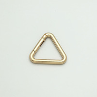 Accessoires de quincaillerie pour sacs professionnels de haute qualité, en alliage de zinc, 19 mm, 25 mm, nickel brillant, or, crochets à ressort triangulaires en métal