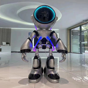 รูปปั้นหุ่นยนต์เรืองแสงตกแต่งบาร์ KTV ห้างสรรพสินค้าวิทยาศาสตร์และเทคโนโลยีพิพิธภัณฑ์ห้องนั่งเล่นการตกแต่งนักบินอวกาศ - Product Image 1