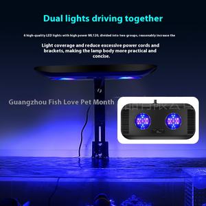 Jebao Lumière marine WiFi Coral Light Full Spectrum <span class=keywords><strong>LED</strong></span> <span class=keywords><strong>Aquarium</strong></span> Light ML-60 ML-120 pour Fish Tank Sunrise Sunset Reef Bracket Lamp - Product Image 2