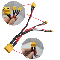 Faisceau de câbles personnalisé Connecteur XT30 XT60 Faisceau de câbles d'alimentation Connecteur XT60H à XT30U Assemblage de câbles en silicone pour câble de chargement