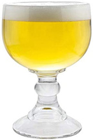 Design créatif Tasse en verre à margarita de grande capacité Verre à bière à eau claire sans fragilité Conception circulaire à pied haut pour le vin