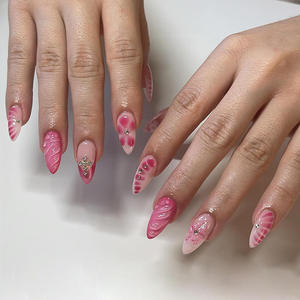 Nouveau style, <span class=keywords><strong>prix</strong></span> spécial, ongles 3D à coller avec colle pour femmes, nouvelle mode, marque privée - Product Image 6