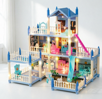 Château de Princesse Lumineux en Plastique Enchanté : La Chambre de Rêve DIY Ultime, Cadeau Idéal pour Filles