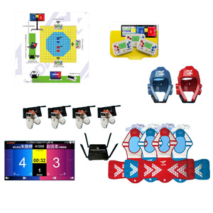 Protectores de Empeineras <span class=keywords><strong>Gen</strong></span> 3 ITF Taekwondo Karate MMA, Protectores de Espinillas para Entrenamiento, Material PU, Insertos de Esponja, Ropa de Artes Marciales - Product Image 6