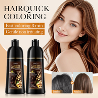 Private Label Langanhaltende Permanente Braune Haarfärbecreme 500ml Pflegende Formel Ginseng Polygonum Multiflorum Kastanienbraun