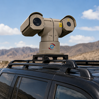 Caméra thermique PTZ pour patrouille routière, vision nocturne longue portée, caméra de surveillance du trafic