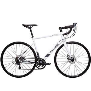Vélo de route 700C 22 vitesses en alliage d'<span class=keywords><strong>aluminium</strong></span> à double frein à disque Vélo de route de course orange personnalisé Vente en gros Dropshipping - Product Image 1