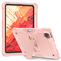 Heavy Duty Armor Kickstand Tablet Housse de protection pour iPad Pro 11 pouces Matériau plastique en silicone robuste antichoc